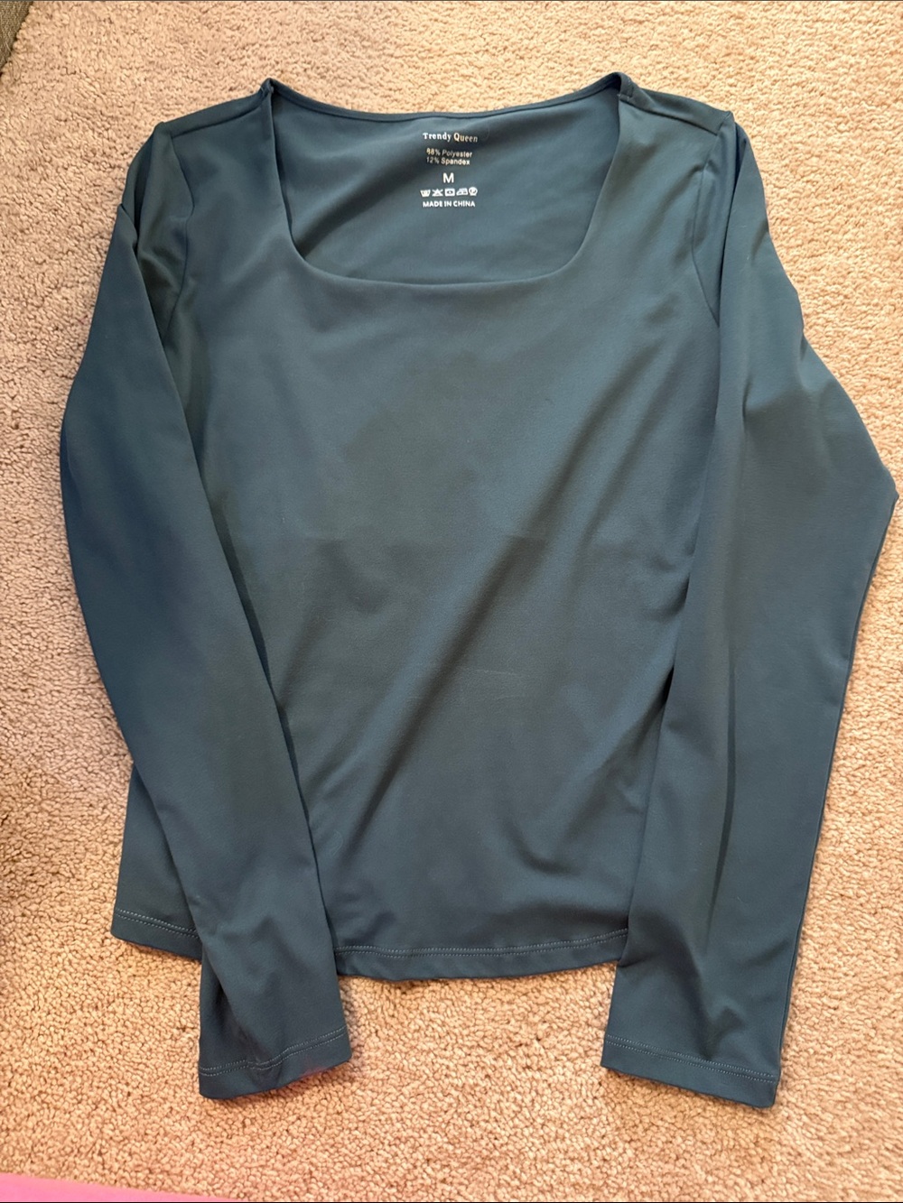 Trendy queen long sleeve blue top